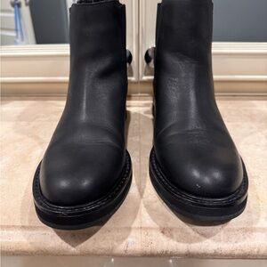 J Crew Black Leather Boots